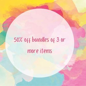 50% off bundles with 3+ items!